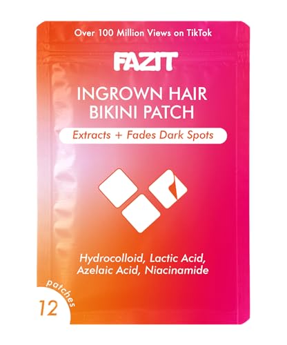 FAZIT Ingrown Hair Treatment Pads - Bikini Area and Private Intimate Hair Remover for Women