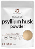 DEAL SUPPLEMENT Psyllium Husk Powder 3 lbs, 9,000mg Per Serving – Unflavored, Plant Based, Soluble Dietary Fiber – Great for Baking & Cooking – Keto Friendly, Gluten Free, Non-GMO