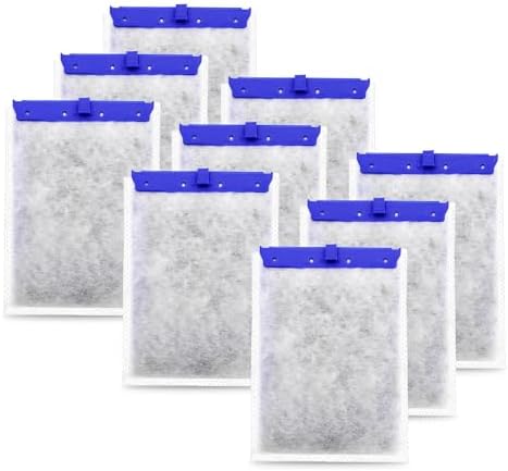 9 Pack Aquarium Filter Cartridge Compatible with Whisper Power Filters,Large Replacement Filter Cartridges Bio-Bag for PF20/PF30/PF40/PF60