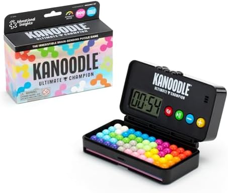 Educational Insights Kanoodle® Ultimate Champion 3D - Brain Teaser Puzzle Game, Featuring 500 Challenges, Gift for Ages 7+