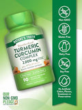 Turmeric Curcumin Supplement - 2000mg Capsules with Bioperine