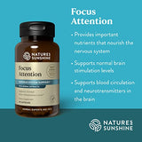 Nature's Sunshine Focus Attention, 90 Capsules, Provides Nutrients That Help Maintain Normal Brain-Stimulation Levels While Supporting Blood Circulation and Neurotransmitter Levels in The Brain