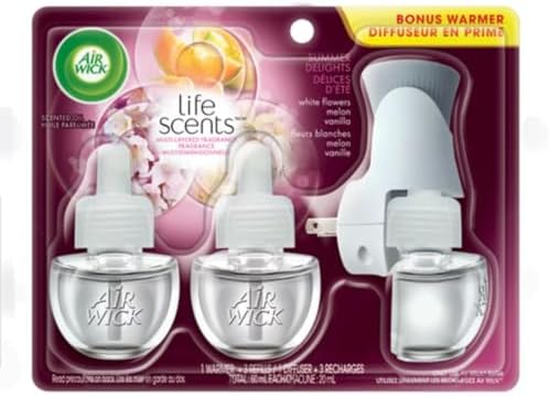 Air Wick Life Scents Kit Scented Oil & Diffuser Summer Delight 3 Refills 60 ml