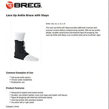 Breg Lace Up Ankle with Stays (Medium)