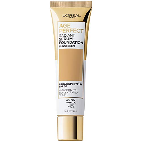 L’Oréal Paris Age Perfect Radiant Serum Foundation with SPF 50, Golden Vanilla, 1 fl. oz.