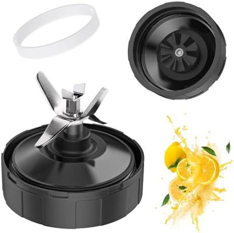 7 Fins Ninja Blender Blade Replacement, Ninja Blender Parts Compatible with Ninja BL487T_30, BL2012, BL2013, NN101, CT680SS, for Ninja Blender Cups 24oz 32oz Blender 7-Fins Extractor Blade Assembly