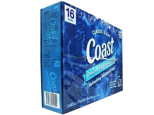 Coast Classic Original Scent 4oz, 8 Bars 2 Packs (total 16 count)
