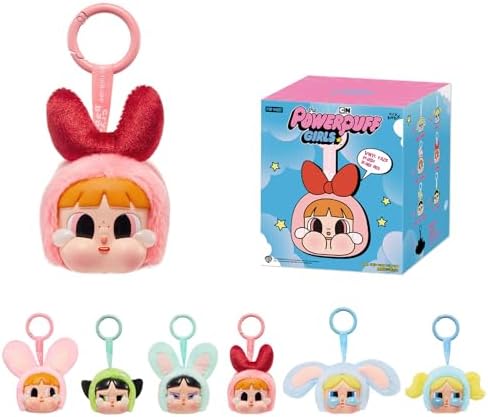 POP MART Crybaby × Powerpuff Girls Series-Vinyl Face Plush Blind Box, Crybaby Blind Box Figures, Random Design Action Figures Collectible Toys Home Decorations, Single Box