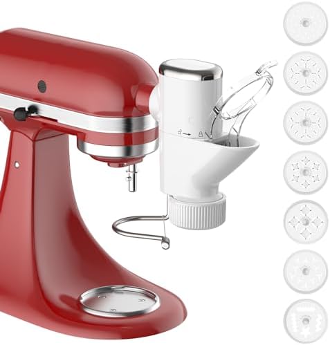 Cofun Pasta Press & Extruder Attachment for KitchenAid Stand Mixers - 7 Interchangeable Plates, Pasta Maker Machine Accessory