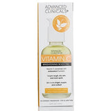 Advanced Clinicals Vitamin C Body Oil Skin Care Moisturizer W/Vitamin E & Turmeric - Nourishing, Brightening, & Hydrating Body Oil To Improve Look Of Dark Spots, Dry Skin, & Stretch Marks, 3.8 Fl Oz