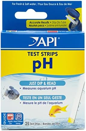 API TEST STRIPS,For Variety of Water Parameters,Monitor aquarium water quality and help prevent invisible water problems that can be harmful to fish,Use weekly and when problems appear,25-Count (33F)