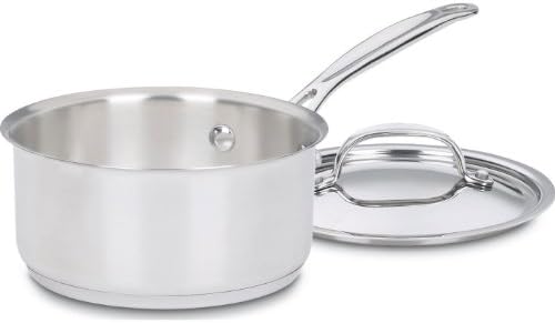Cuisinart 1 Quart Saucepan w/Cover, Chef's Classic Stainless Steel Cookware Collection, 719-14