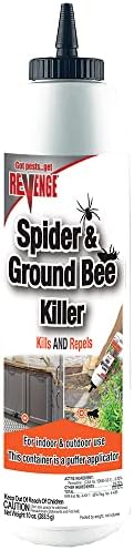 Revenge Spider & Ground Bee Killer for Indoors and Outdoors, 10 oz Ready-to-Use Dust Treatment Repels Ants, Bees, Roaches, Spiders and More