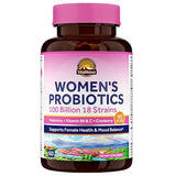 VITALITOWN Women’s Probiotics | 100 Billion CFUs 18 Strains | Prebiotics, VC & B6, Cranberry | Shelf Stable | Vaginal, Urinary, Digestive & Mood Support | 60 Vegan Caps