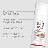 EltaMD UV Restore Tinted Face Sunscreen, SPF 40 Tinted Mineral Sunscreen, Minimizes Hyperpigmentation and Helps Reverse Sun Damage, 2 oz Tube