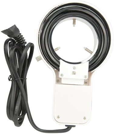 Microscope Accessories Kit 8W 220V Purple Color Fluorescent Ring Lamp, Fluorescent Ring Light Source Stereo Microscope Microscope Slides