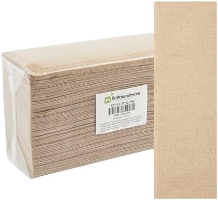 Restaurantware-Paper Towels M Fold 9.5 x 9.25 Inch 4000 Commercial Paper Towels Multifold Hand Towel 1 Ply Dispensers Sold Separately Kraft Paper Towels With Full-Dot Embossing