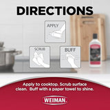 Weiman Ceramic and Glass Cooktop Cleaner - Heavy Duty Cleaner and Polish (10 Ounce Bottle and 3 Scrubbing Pads)