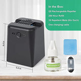 Q5 Rechargeable Mosquito Repellent Outdoor with 20' Mosquito Protection Zone, Includes 108 Hr Mosquito Repellent Refill, No Candles or Flames, Bug Insect Repellent for Outdoor Indoor Patio