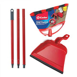 O-Cedar One Sweep Broom with Step-On Dustpan | Remove 99% with One Sweep | Lightweight Quiet Cleaning Tool | Ideal for Pet Owners