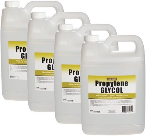 Sanco Industries Propylene Glycol - Food Grade - Highest Purity, Humectant, Fog Machine, Humidor & Antifreeze Solution, DIY, 4 Gallon Value Pack