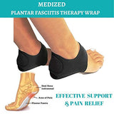 MEDIZED® Plantar Fasciitis Therapy Wrap Heel Foot Pain Arch Support Ankle Brace Insole Orthotic (Women SIZE)