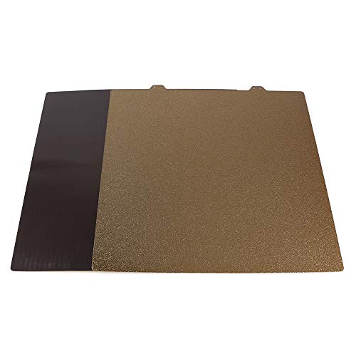 FYSETC 3D Printing Platform 300x300 Build Plate - Double Sided Textured PEI Spring Steel Sheet: Powder Coated Flexiable Texture Build Surface with Magentic Sticker Comaptible with 3D Printer TAZ 6
