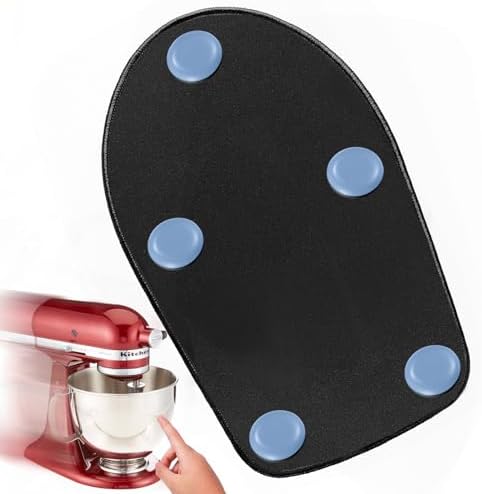 Mixer Slider Mat for KitchenAid 4.5-5qt Stand Mixer -Sliding Mats Slide Mover Pad Compatible with KitchenAid 4.5-5 Qt Tilt-Head Stand Mixer, 5PCS DIY Adhesive Teflon Self-Stick Appliance Sliders