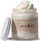 Amallow 100% Grass Fed Beef Tallow for Skin Care - Face + Body - Whipped Moisturizer for Sensitive Skin - 100% Natural Lotion, 4 FL. oz. (Unscented)