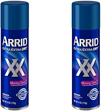Arrid Deodorant 6 Ounce Aerosol XX Morning Clean (177ml) (2 Pack)