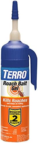 TERRO T502 Ready-to-Use Indoor Cockroach Gel Bait Killer - Kills German, American, Oriental Roaches, 3 oz