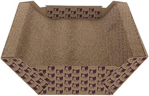 SmartyKat Super Scratcher Chaise Corrugated Cat Scratcher, Catnip Infusion Technology - Brown, One Size