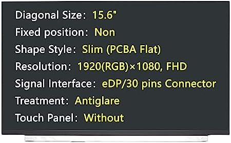 New Screen Replacement for N156HGA-EA3 Rev.C1 N156HGA-EA3 Rev.C2,eDP/30 pins Connector,1920(RGB)×1080, FHD,Antiglare,LCD LED Display