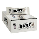 BUILT Protein Bars, White Chocolatey Cookies 'N Cream Puff, 12 bars, Protein Snacks, 17g of Protein, Collagen, Protein Bar with only 150 calories & 6g sugar, Gluten Free, Great Protein Snack