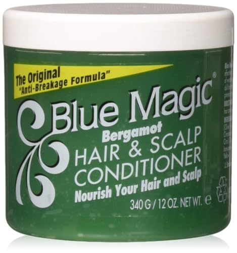 Blue Magic Bergamot Hair and Scalp Conditioner, 12 Ounce (Pack of 3)