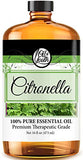 Oil of Youth - Citronella Essential Oil (16oz Bulk) Pure Essential Oil for Relaxation, Enhance Mood, Aromatherapy, Diffuser