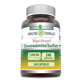 Amazing Formulas Glucosamine Sulfate 1000 mg Capsules Supplement | Non-GMO | Gluten Free | Made in USA (240 Count)