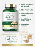 Carlyle Garlic Supplement with High Allicin | 180 Caplets | Odorless Garlic Pills | Vegetarian, Non-GMO, Gluten Free