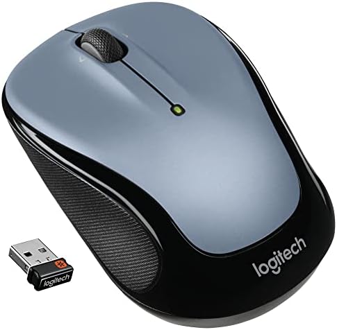 Logitech Wireless Mouse M325 with Designed-For-Web Scrolling - Light Silver (Renewed)