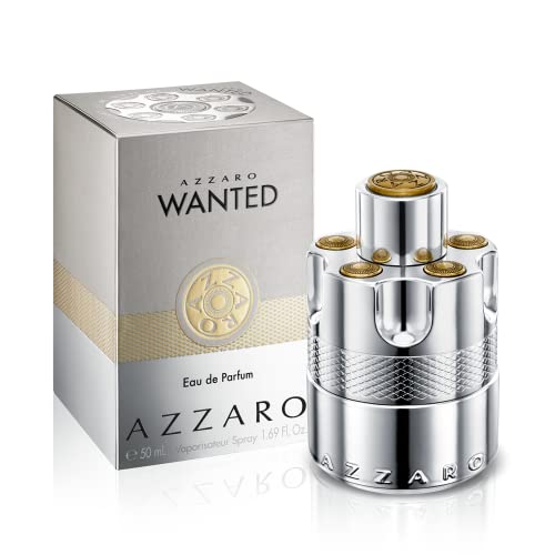 Azzaro Wanted Eau de Parfum - Energizing & Intense Mens Cologne - Woody, Aromatic & Spicy Fragrance - Fresh Notes of Juniper Berries, Sage, Vetiver - Lasting Wear - Luxury Perfumes for Men