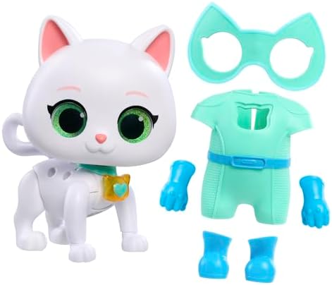 Just Play Disney Junior SuperKitties Cat-Tastic Transforming Bitsy, Toys for Kids Ages 3 Up