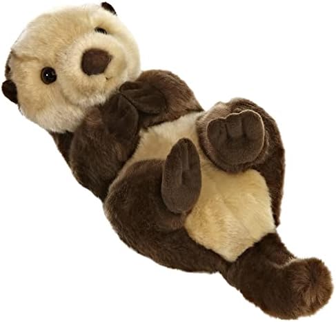 Aurora® Realistic Miyoni® Sea Otter Stuffed Animal - Lifelike Detail - Cherished Companionship - Brown 10 Inches