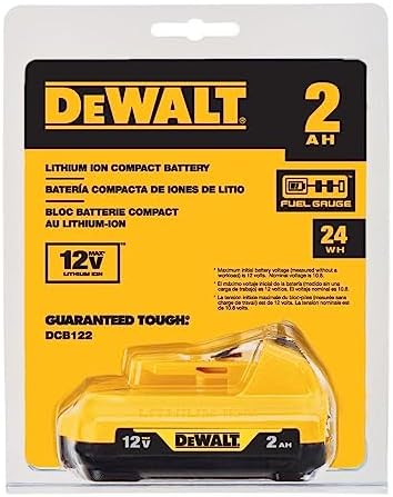 DEWALT DCB122 12V MAX* 2AH LITHIUM ION BATTERY