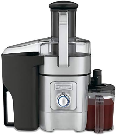 Cuisinart Juicer Machine, Die-Cast Juice Extractor for Vegetables, Lemons, Oranges & More, CJE-1000P1,Silver/Black, 15.35" x 11.8" x 19.01"