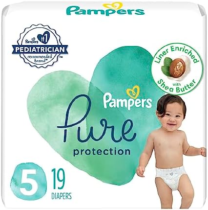pampers Pure Protection Diaper Size 5 19 ct Old