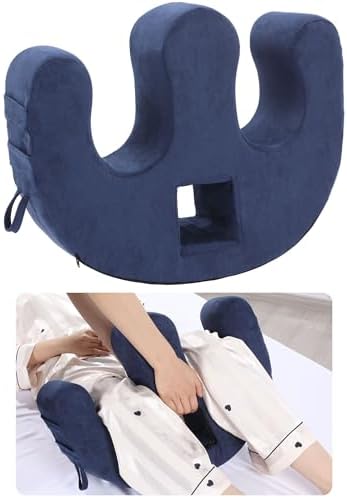 MABOZOO Patient Turning Device with Handle Hole, U-Shaped Velvet Turning Pillow Bedridden Nursing Pillow, Helping The Elderly Turn Over Pillow for The Elderly, Paralyzed, Disabled, Bedridden Patient