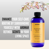 AROMAR Premium Fragrance Oil, Long-Lasting, Reinvigorating Uplifting Aroma for Aromatherapy, Relaxation & Household Uses. Egyptian Musk 8oz
