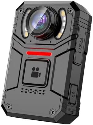 SPIKECAM Real 4K Body Cameras with Audio and Video Recording, 160° Wide Angle Lens Bodycam with Dual Microphone, 2 in IPS Screen,Type C OTG,Personal Wearable Body Cams for Security, Police, Work 64GB