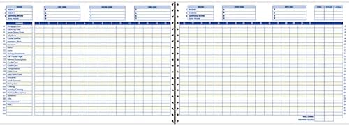 Adams Home Office Budget Book, Weekly/Monthly Format, 10 x 7 Inches, White (AFR31),ABFAFR31