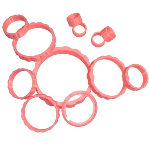 Knob Cover 12 Piece Set Compatible With Ford Bronco Sport Interior Ac Radio (Soft Pink)